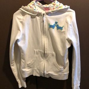Zip up dachshund hoodie